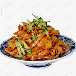 涼皮高清素材 一碗美味涼皮的視覺盛宴